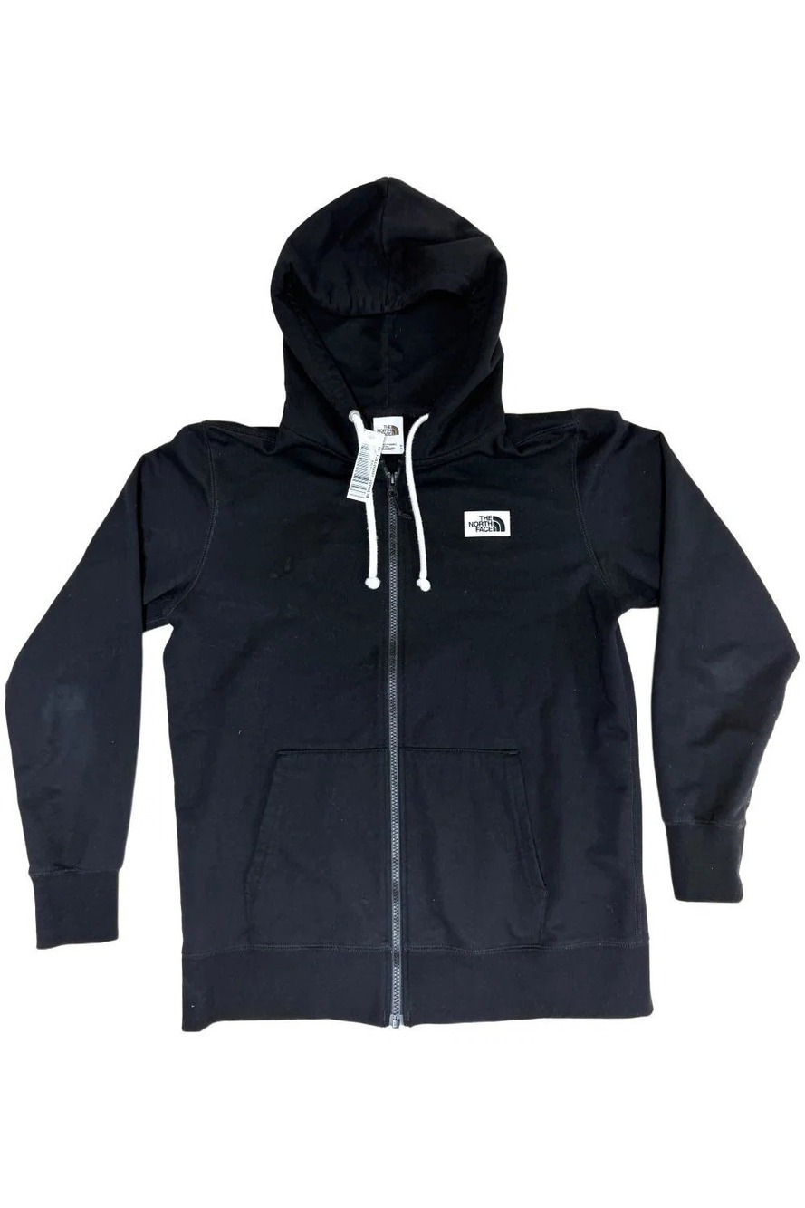 The North Face Women's Heritage Patch Full Zip Hoodie Black - Regular